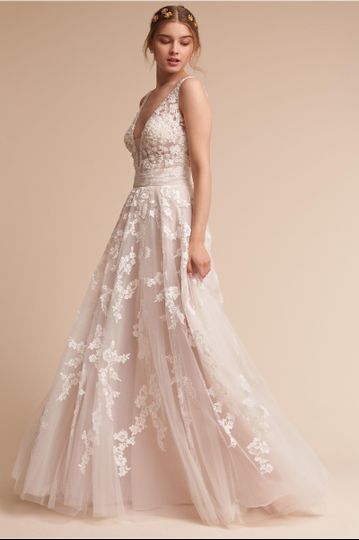 Eddy K	BHLDN Radcliffe Gown		Breathtaking from every angle, we’re in love with this A-line...