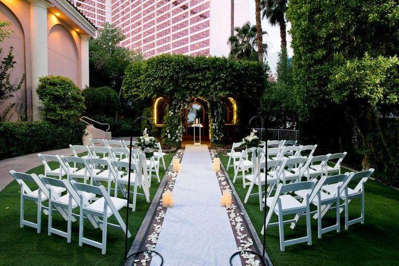 Flamingo Las Vegas Wedding Garden Chapel Venue Las