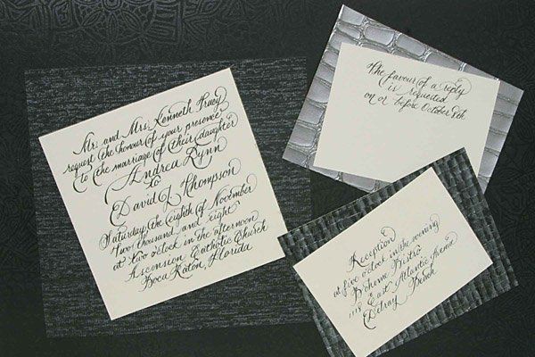 About Invitations and Hand Calligraphy