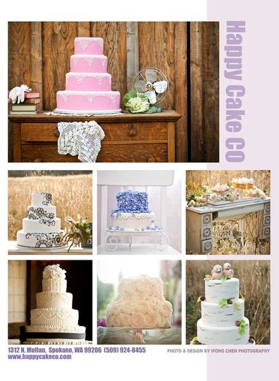 Happy Cake Co Wedding Cake Spokane Wa Weddingwire