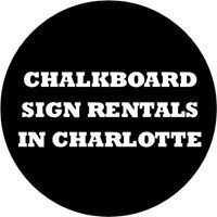 Chalkboard Sign Rentals in Charlotte NC