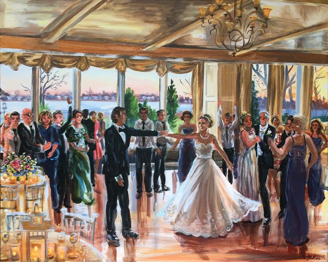 Event Painting By Katherine Favors Gifts Brooklyn Ny