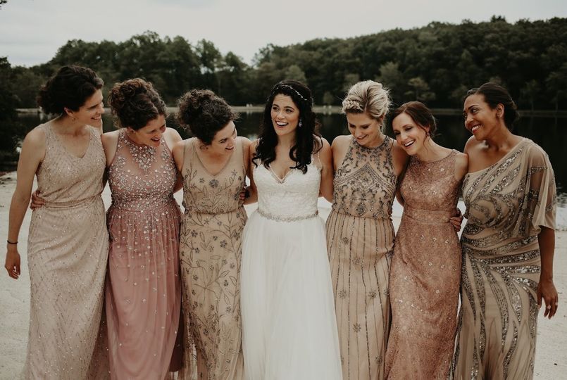 earth tones bridesmaid dresses