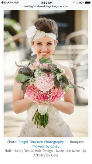 Nancy Vestal Bridal Hair