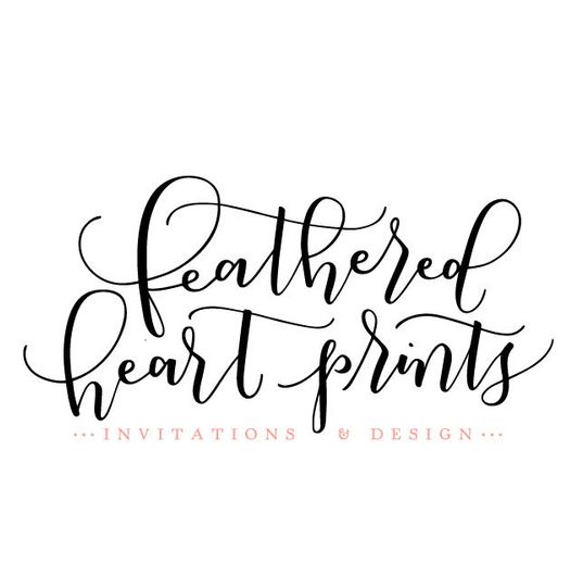 Feathered Heart Prints