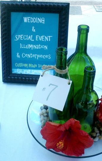 BoozeHoundz Bottle Art Lighting & Centerpieces