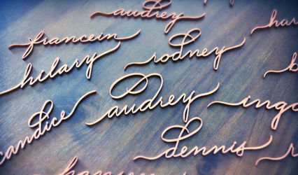 Slinging Ink® Calligraphy & Wine Bottle Engraving