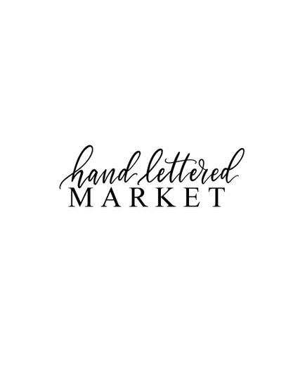 Hand Lettered Market