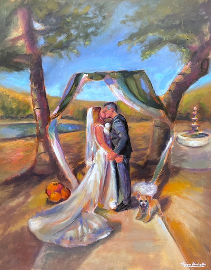 Ryan Kindseth Art - Live Wedding Painter