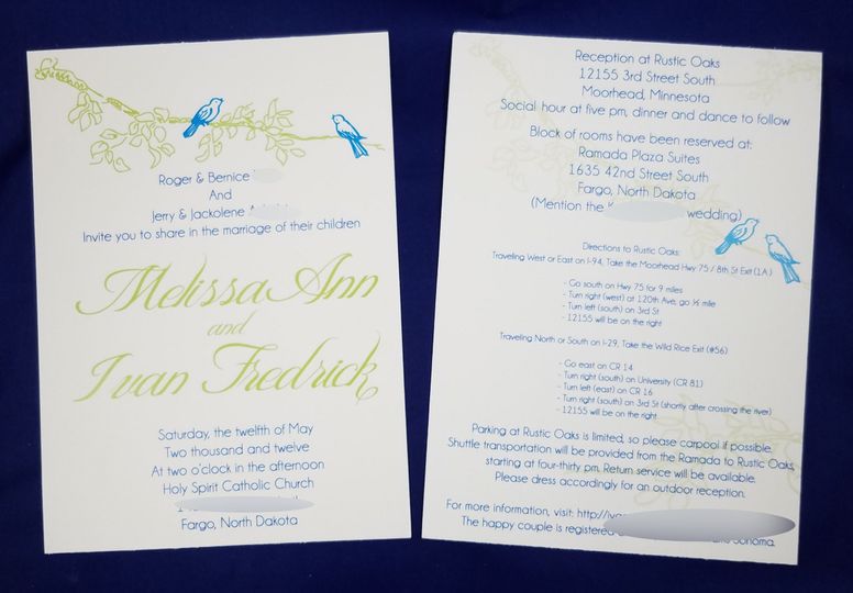 Mdesign Invitations Moorhead Mn Weddingwire