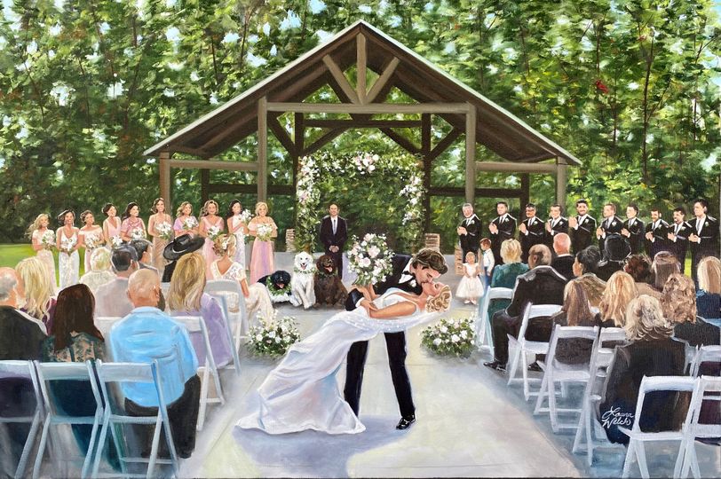 Artistic i Wedding - Live Painting