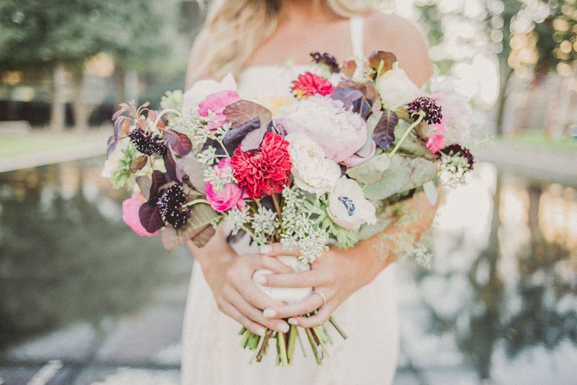Poppies and Peonies Floral Design