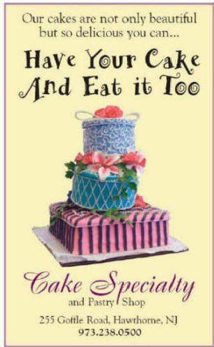Cake Specialty Inc Wedding Cake Hawthorne Nj Weddingwire