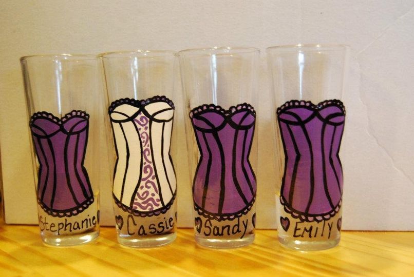 Hand Painted Glassware by Jessica