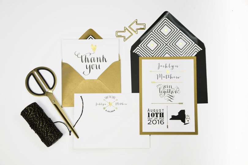 Paper Presentation Invitations Livingston Nj Weddingwire