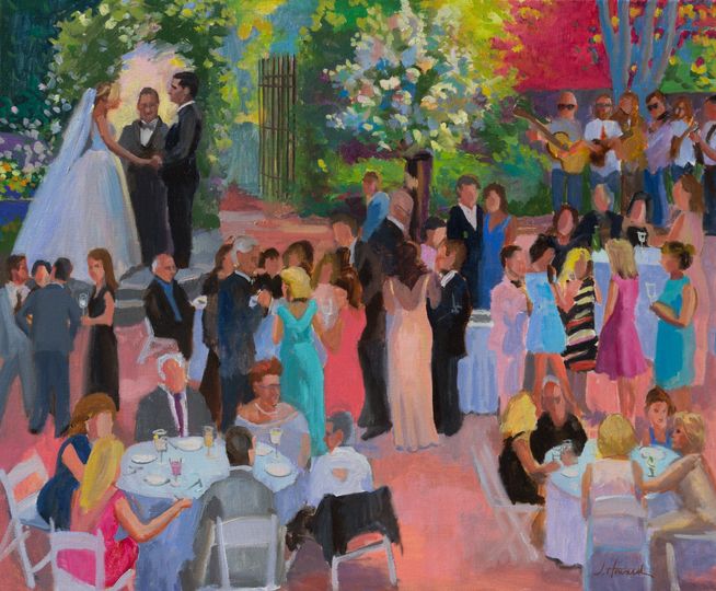 J Howard Studios Live Event Painting Favors Gifts Warwick
