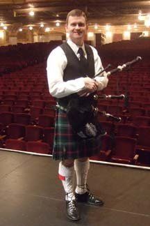 Bagpiper Stephen Holter