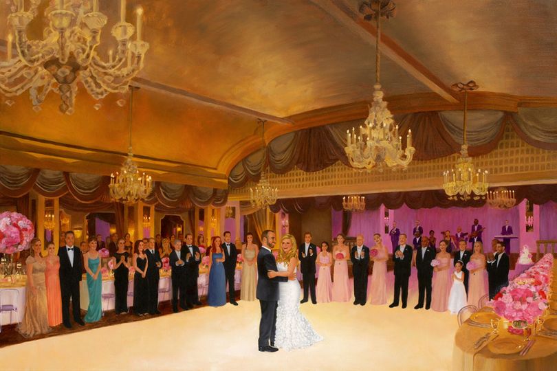 Live Event Painter Anthony Galati Favors Gifts Morristown