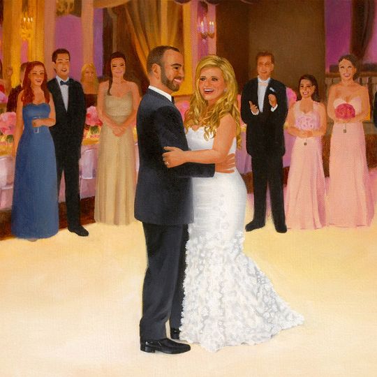 Live Event Painter Anthony Galati Favors Gifts Morristown