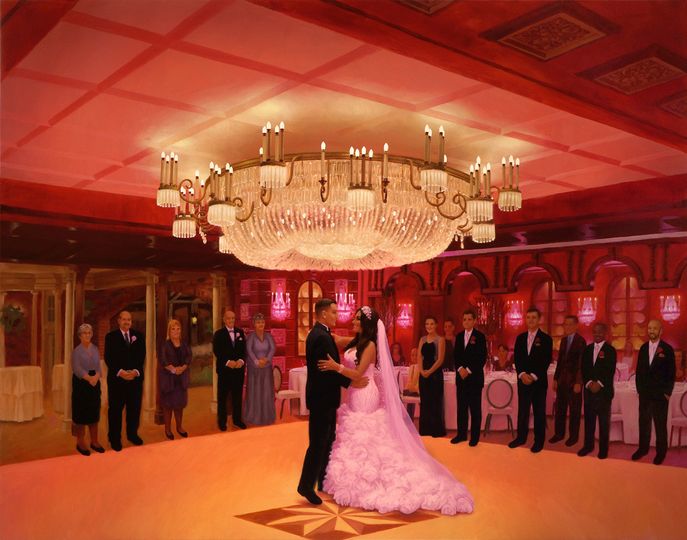 Live Event Painter Anthony Galati Favors Gifts Morristown