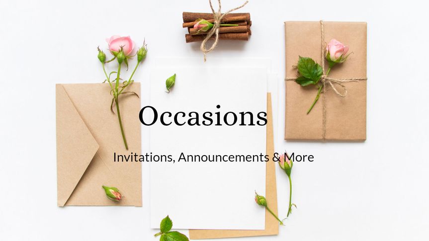 Occasions - Invitations & Announcements
