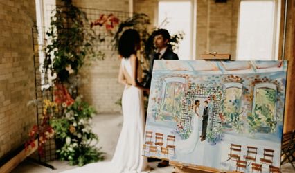 Live Wedding Painting | Fine Arts by Nicole
