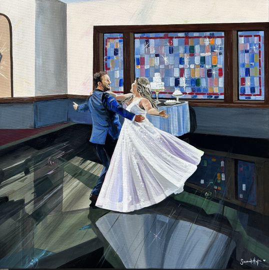 Savannah’s Live Wedding Painting