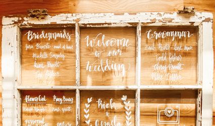 Dusty Blue Lettering
