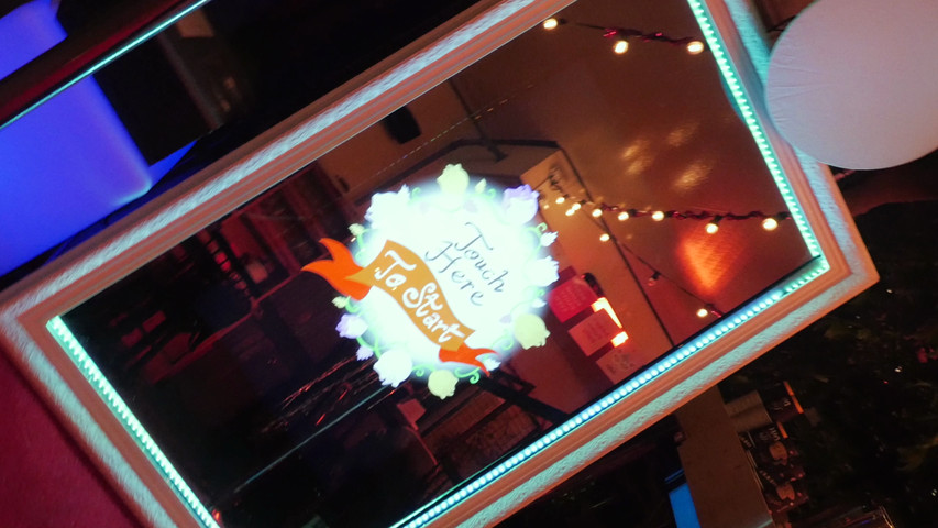Check out the photo booth in action! 