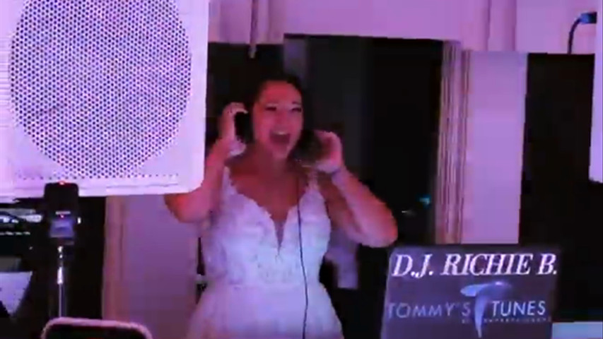 When the bride becomes the DJ