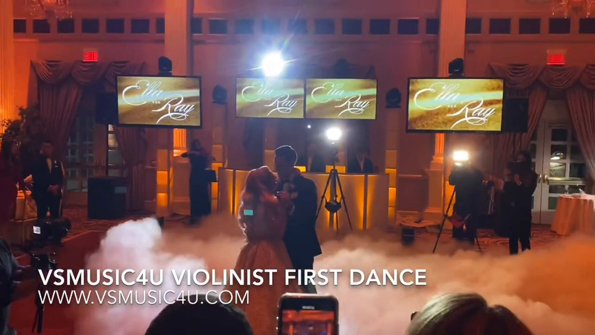 Vsmusic4u Violinist playing over backing track - First Dance at The Palace Somerset NJ