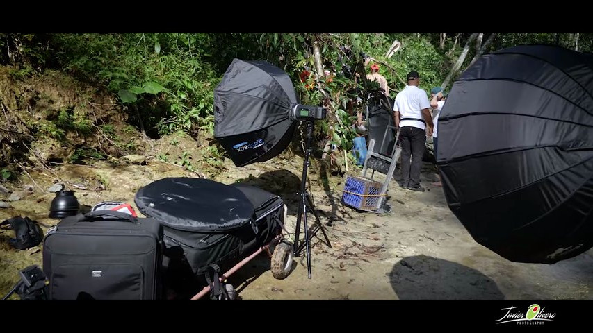 Behind the scenes Gozalandia River, Puerto Rico
