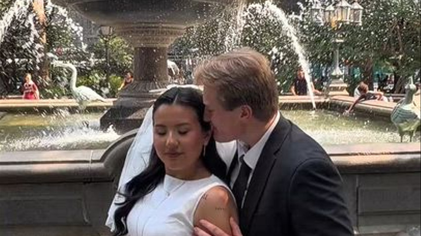 BEHIND CAMERA - Wedding portraits at City hall park