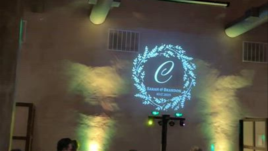 Wedding Reception with Monogram