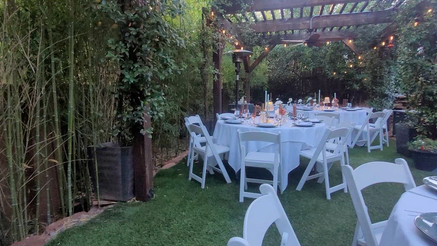 Dinner Set Up in Sanctuary