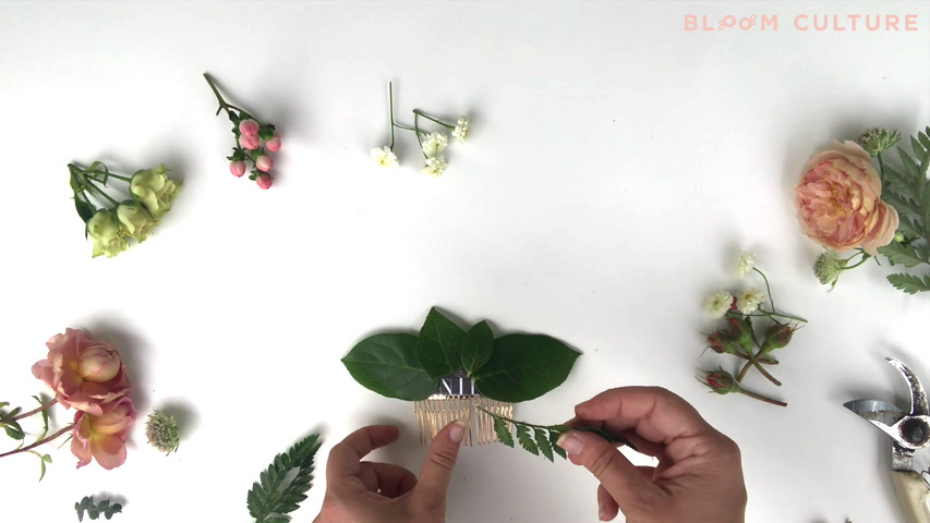 Diy flower comb tutorial