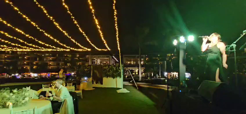 Live Band & String Lights