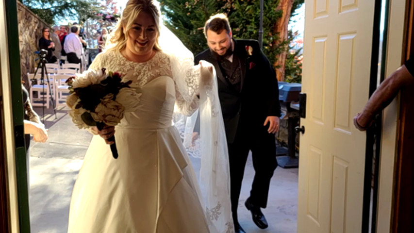 We Just Got Married Moment!