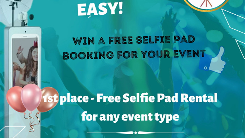 Win a Free Selfie Pad Photo Booth Rental!