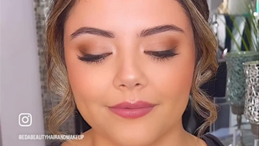 Bridal Hair & Makeup Trial: Soft Mattes & Classic Bun
