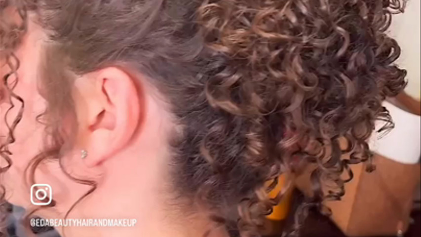 Wedding Day Natural Curly Hairstyling!