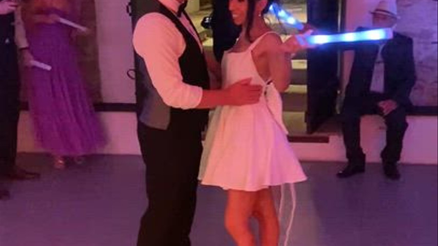 First dance and party with live electric violin
