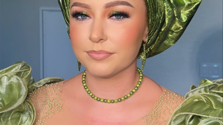Traditional bridal makeup