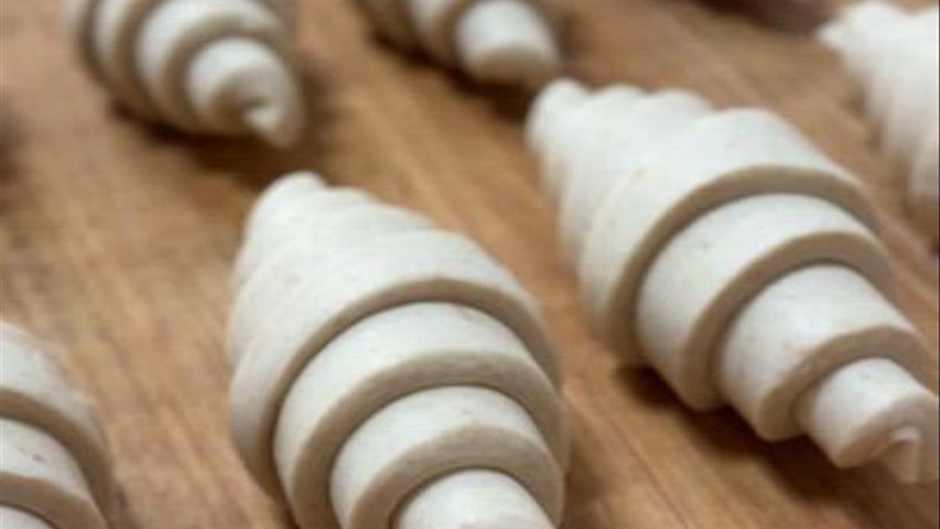 Croissant making