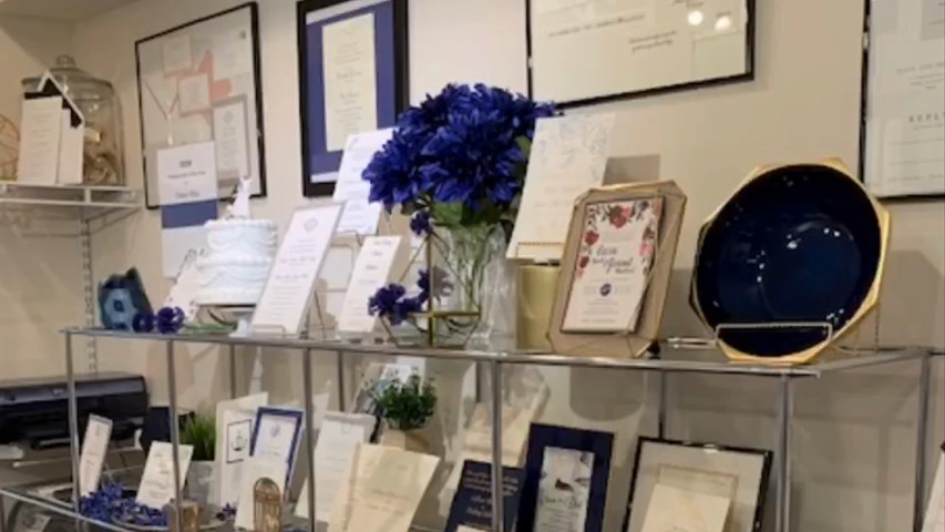 Virtual studio appointment for Wedding Invitation suite