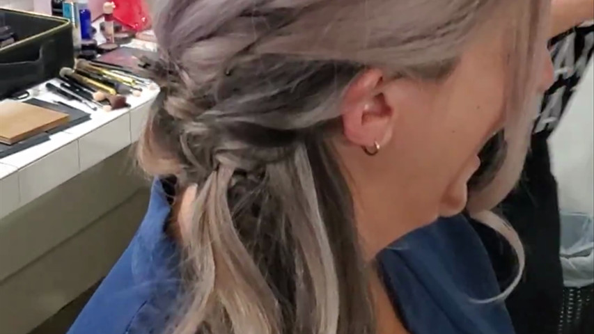 Braided updo
