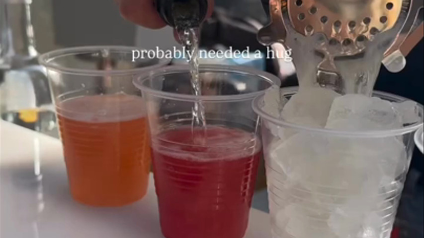 Who needs a hug when you can have cocktails?