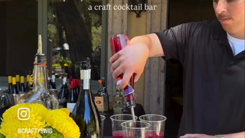 Impress your friends and family with a craft cocktail bar.