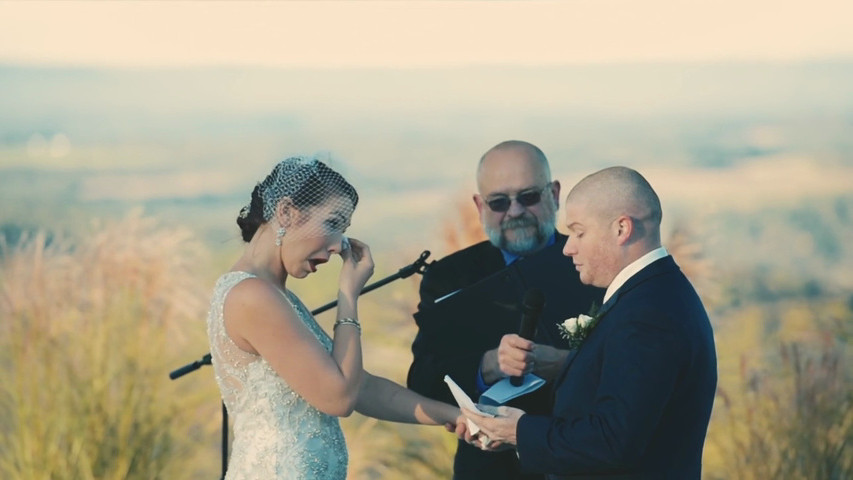 Jenna tony blue mountain ski resort wedding highlight