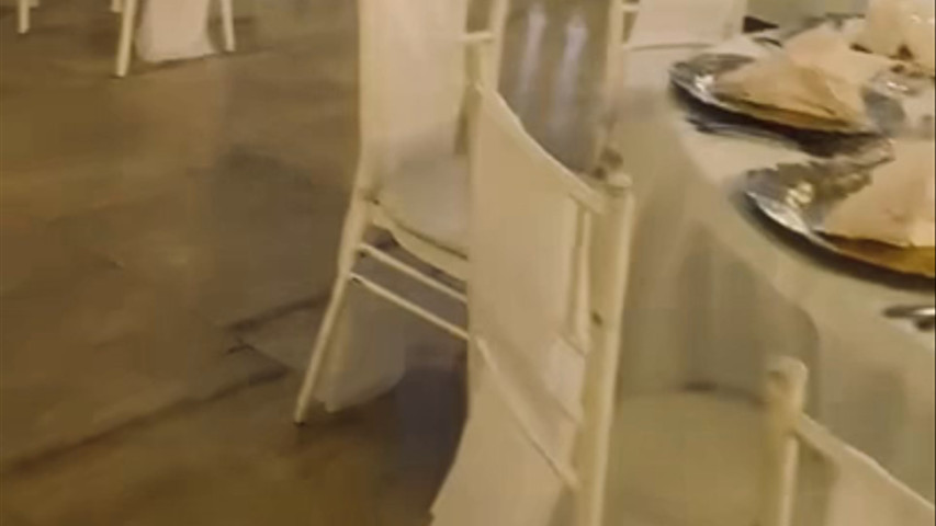 White & Gold Wedding Reception